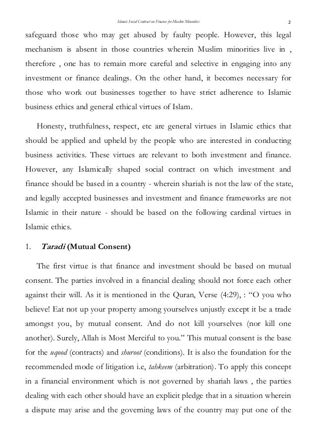 Islamic Social Contract